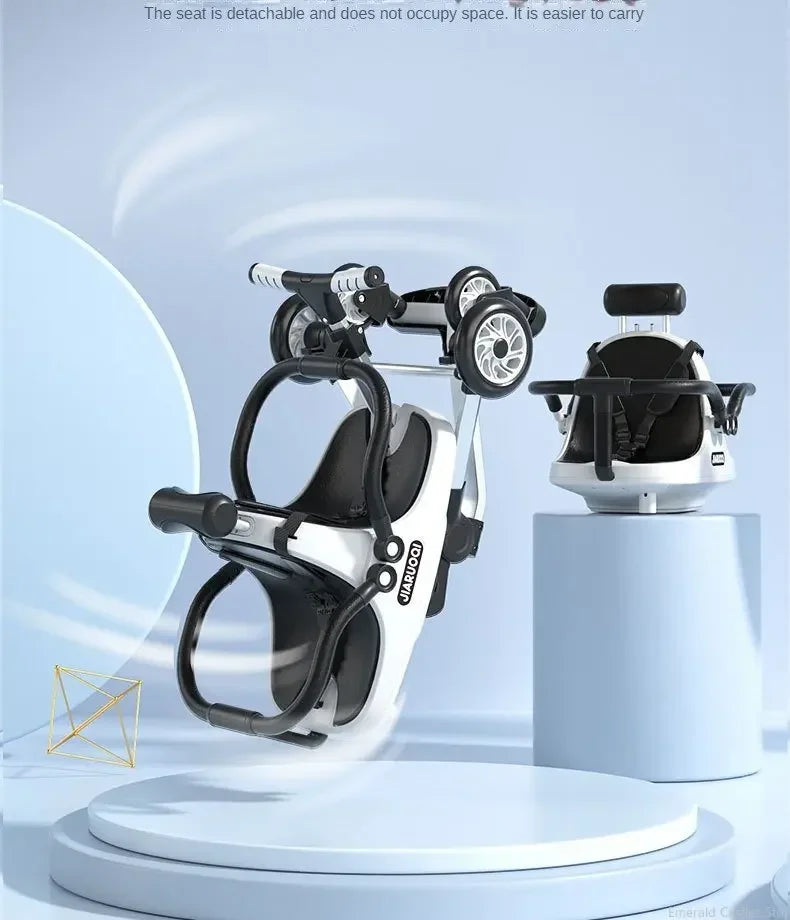 Lightweight Twin Baby Stroller with Canopy for Infants & Toddlers Portable Travel Twin Umbrella Stroller Compact Aluminum Frame