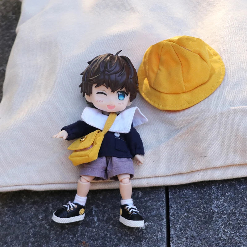 OB11 Baby Accessories Clothes Children's Clothing Kindergarten Cute Trend Humanoid Doll Accessories Dolls 1/12 Cool Anime Toys