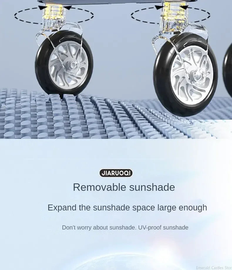 Lightweight Twin Baby Stroller with Canopy for Infants & Toddlers Portable Travel Twin Umbrella Stroller Compact Aluminum Frame