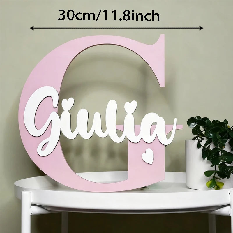 1pc Baby room wooden wall decor,personalized nursery decor,wooden letters,baby name sign,room decor,wall decor,bedroom decor