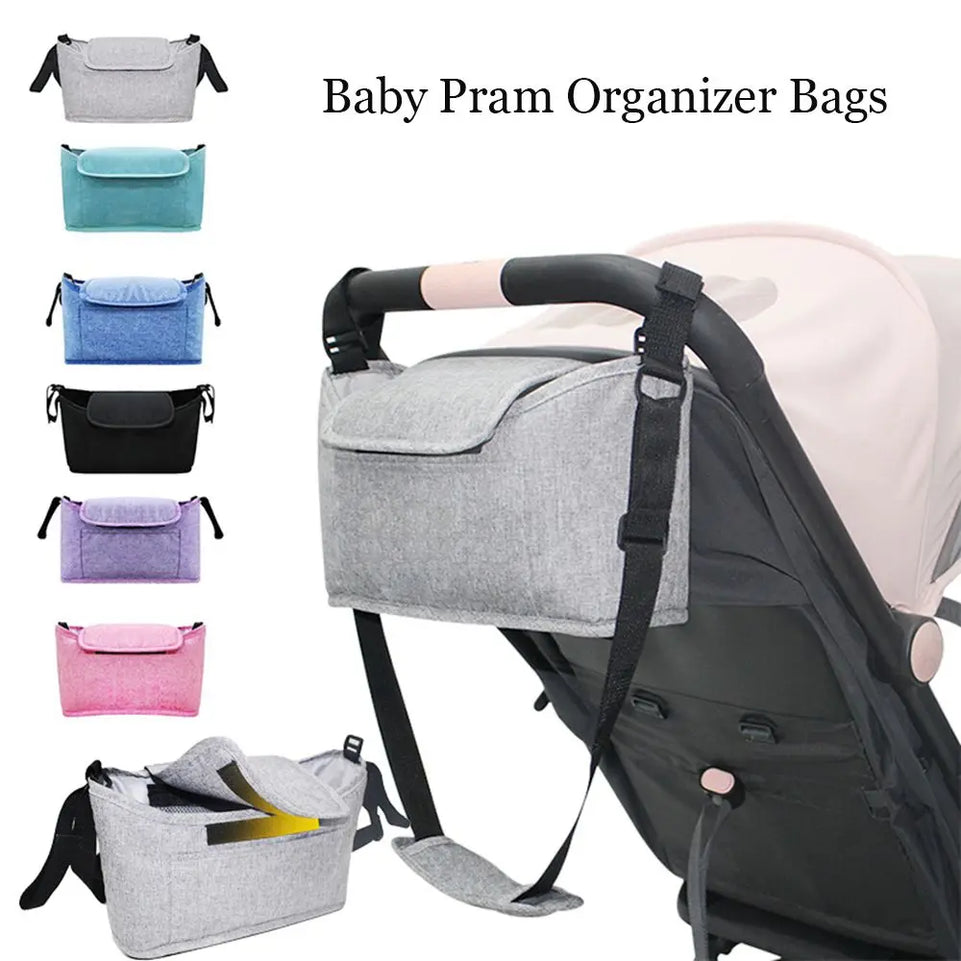Baby Stroller Accessories Mummy Bag Shoulder Bags Bottle Holder Stroller Storage Bag Stroller Cup Holder Baby Pram Organizer